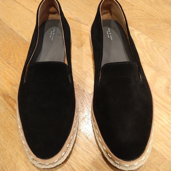 *SOLD* Rag and Bone Cairo Loafer Black Suede - Picture 4 of 6